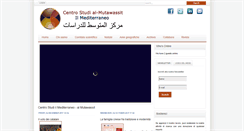 Desktop Screenshot of centrostudimediterraneo.com